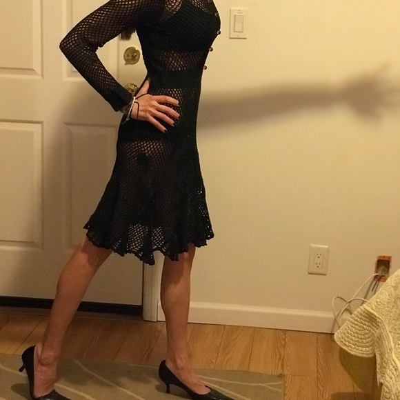 SOLD AT A PRIVATE EVENT Vintage gorgeous black cro - Picture 3 of 4